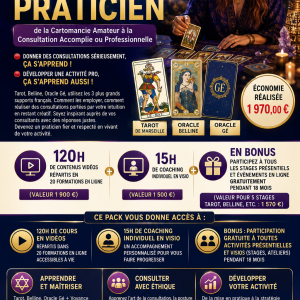 Formation PACK DEVENIR PRATICIEN - de la Cartomancie Amateur à la Consultation Accomplie ou Professionnelle